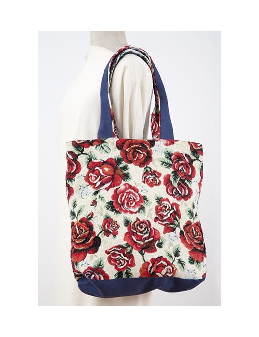 Shoulder bag with roses...
