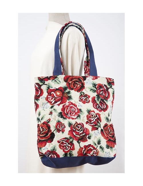 Shoulder bag with roses...