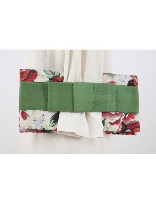 Rose clutch bag with a...