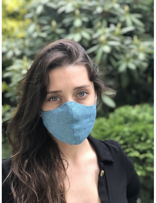 Blue protective mask - 100%...
