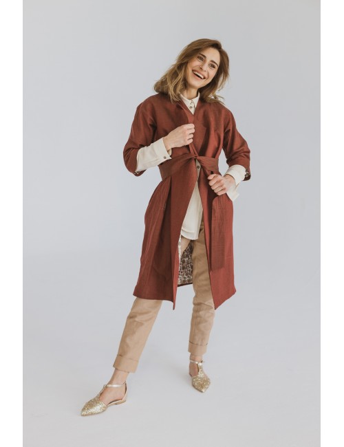 Rowan linen coat